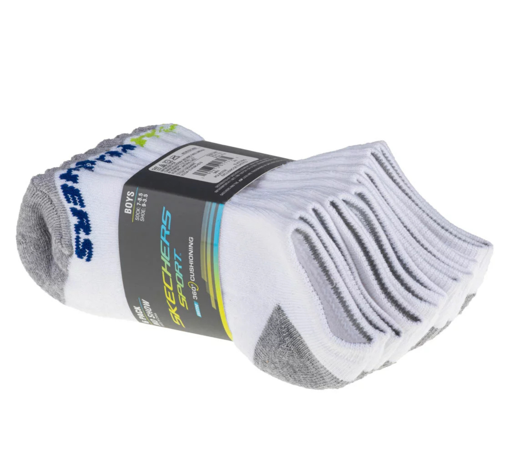 Bas Skechers « No-Show » pour Garçon – Paquet de 6 - S108264 (ENFANT)